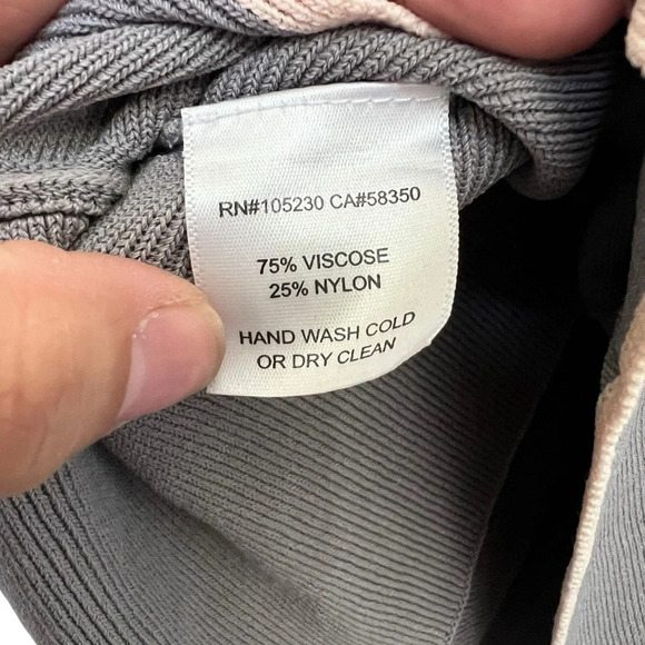 Joie Pleated Skirt with Pink Trim Gray Size Small - Picture 4 of 6